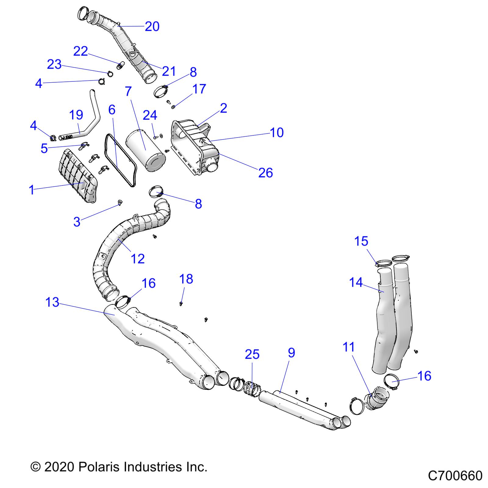 Foto diagrama Polaris que contem a peça 5454322