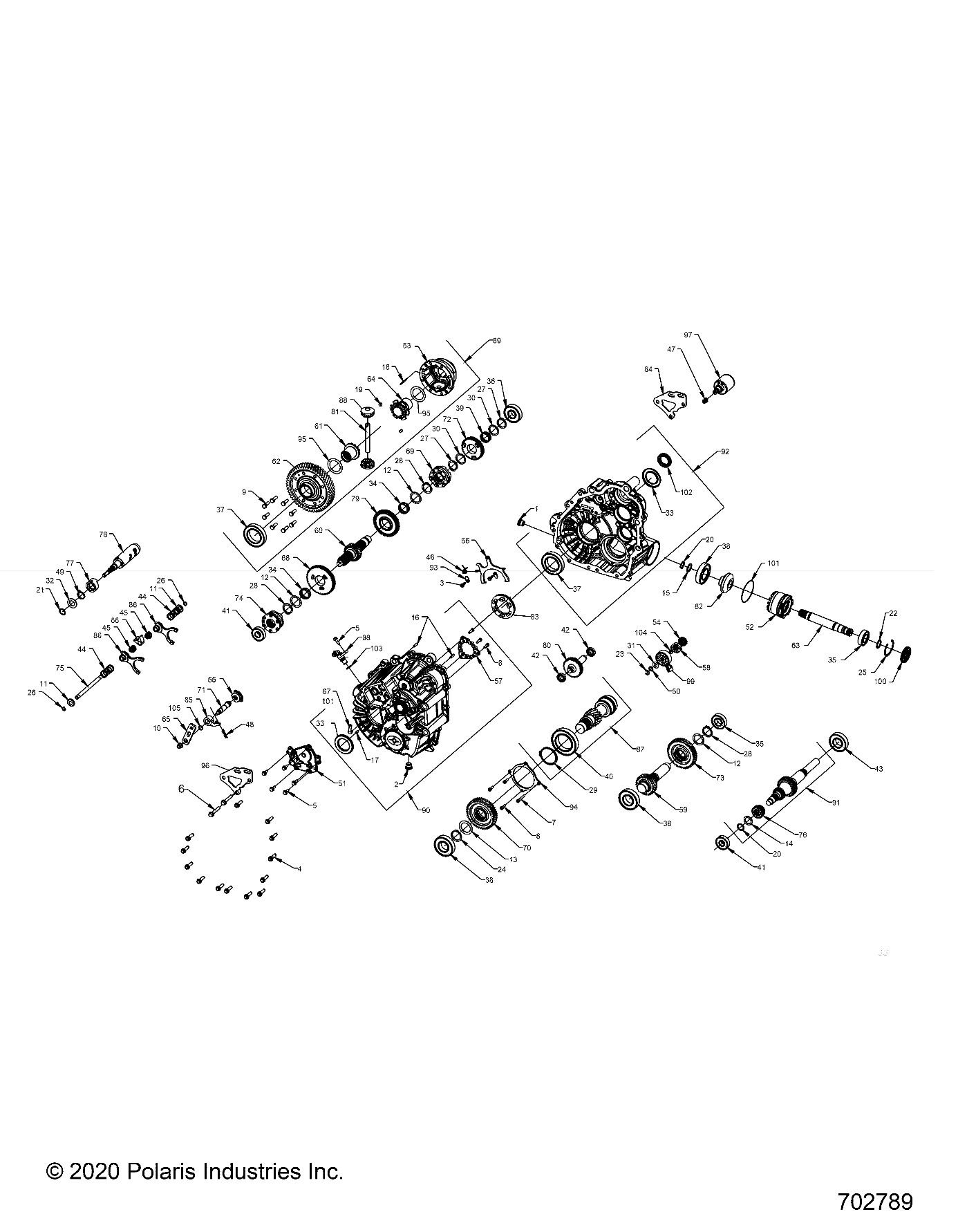 Foto diagrama Polaris que contem a peça 3235809