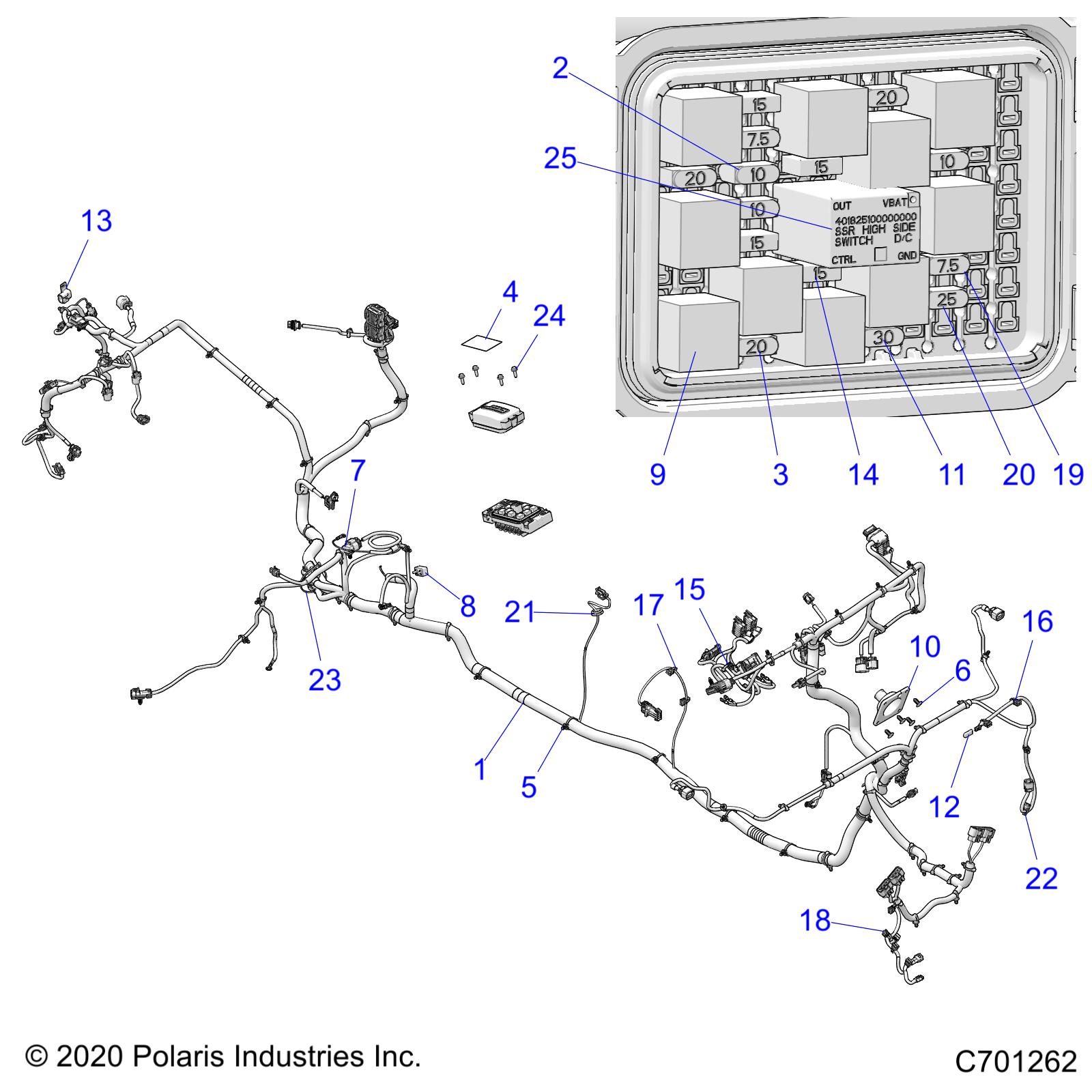 Part Number : 2415391 HARN-CHASSIS FO RGR CREW