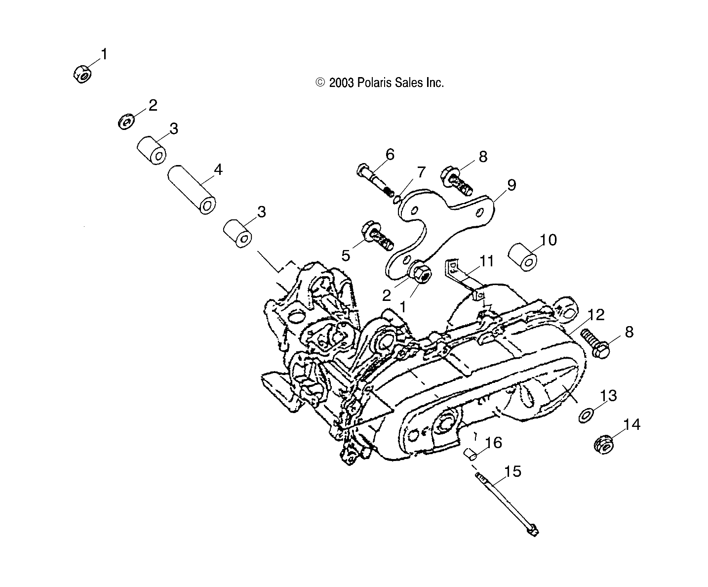 Part Number : 0451150 ASM-ENGINE 50CC