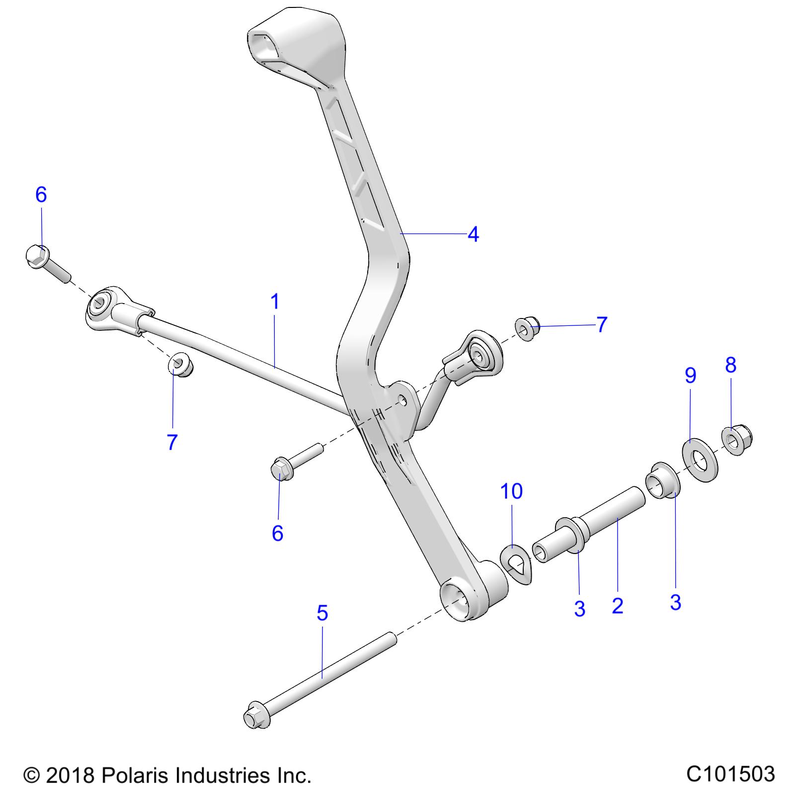 Foto diagrama Polaris que contem a peça 5138527