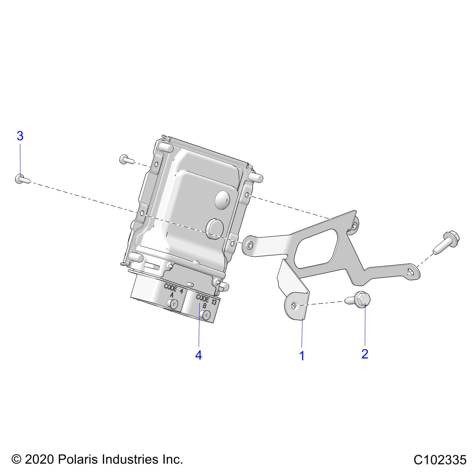 Foto diagrama Polaris que contem a peça 5266694-329