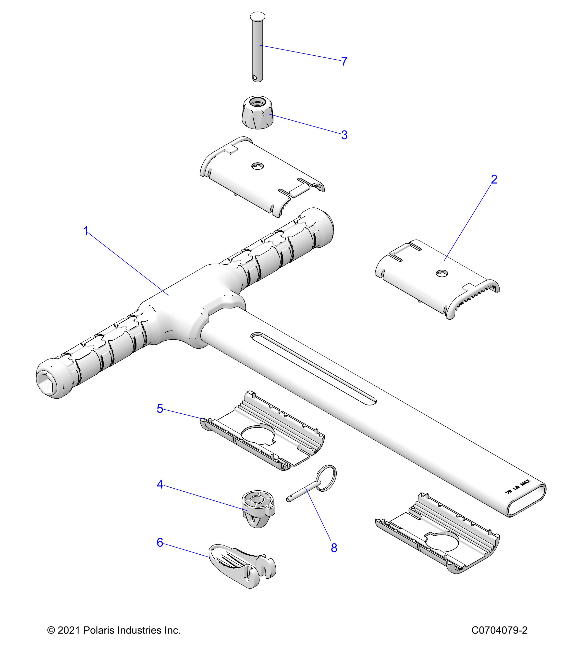 Part Number : 5459039 LEVER GRAB BAR