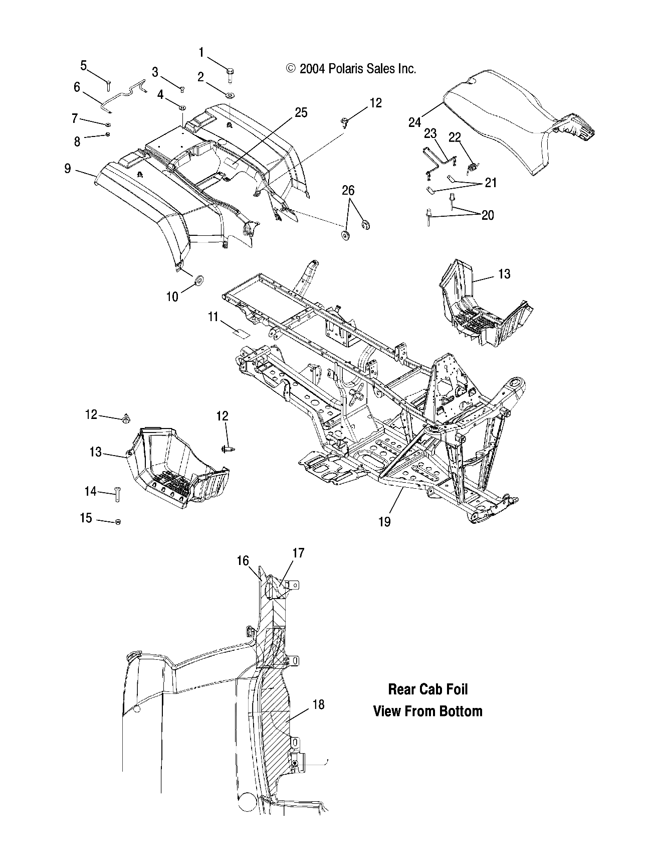 Part Number : 2683661-070 SEAT ASM BLK