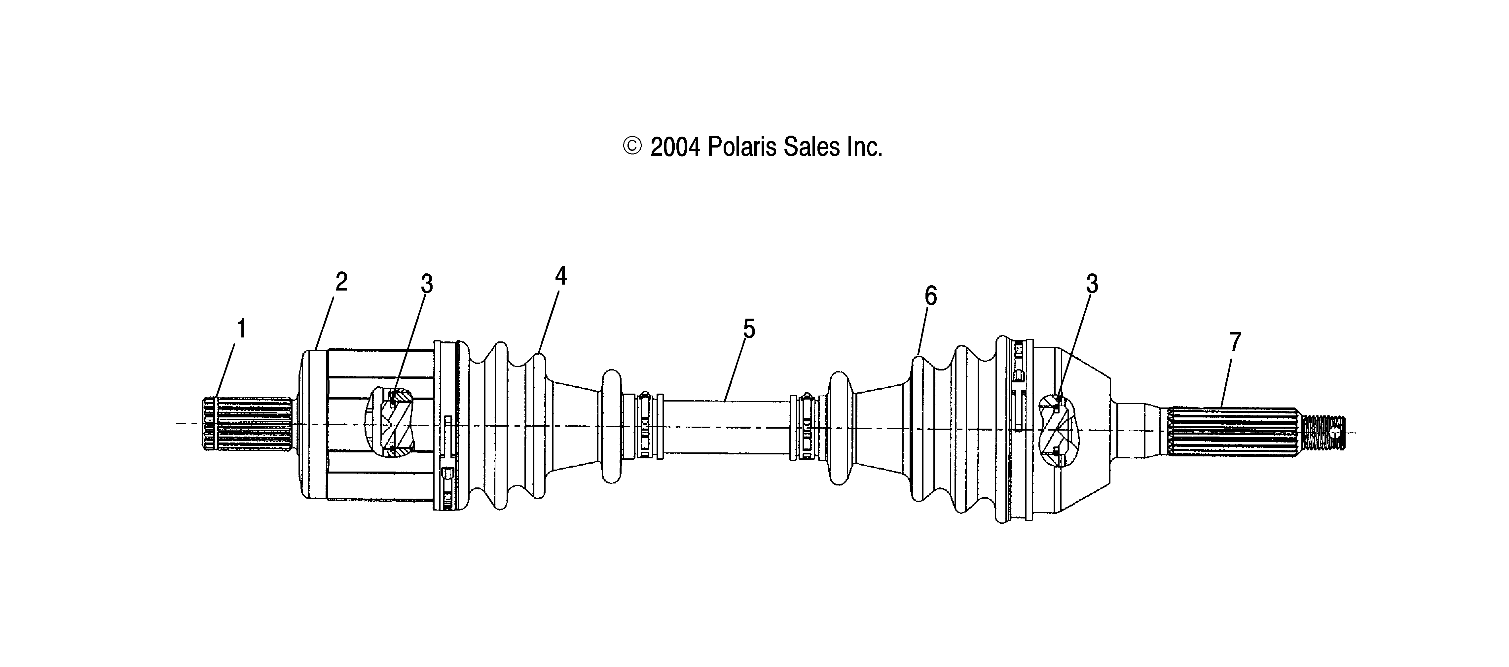 Part Number : 1332304 DRIVE SHAFT