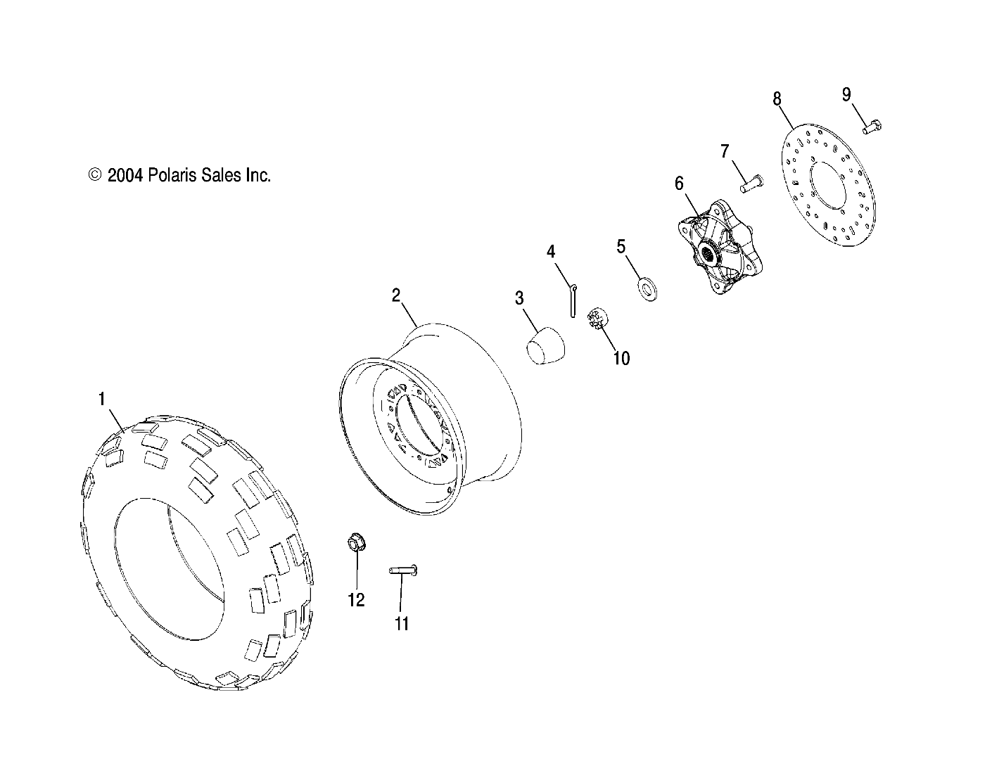 Foto diagrama Polaris que contem a peça 1520798