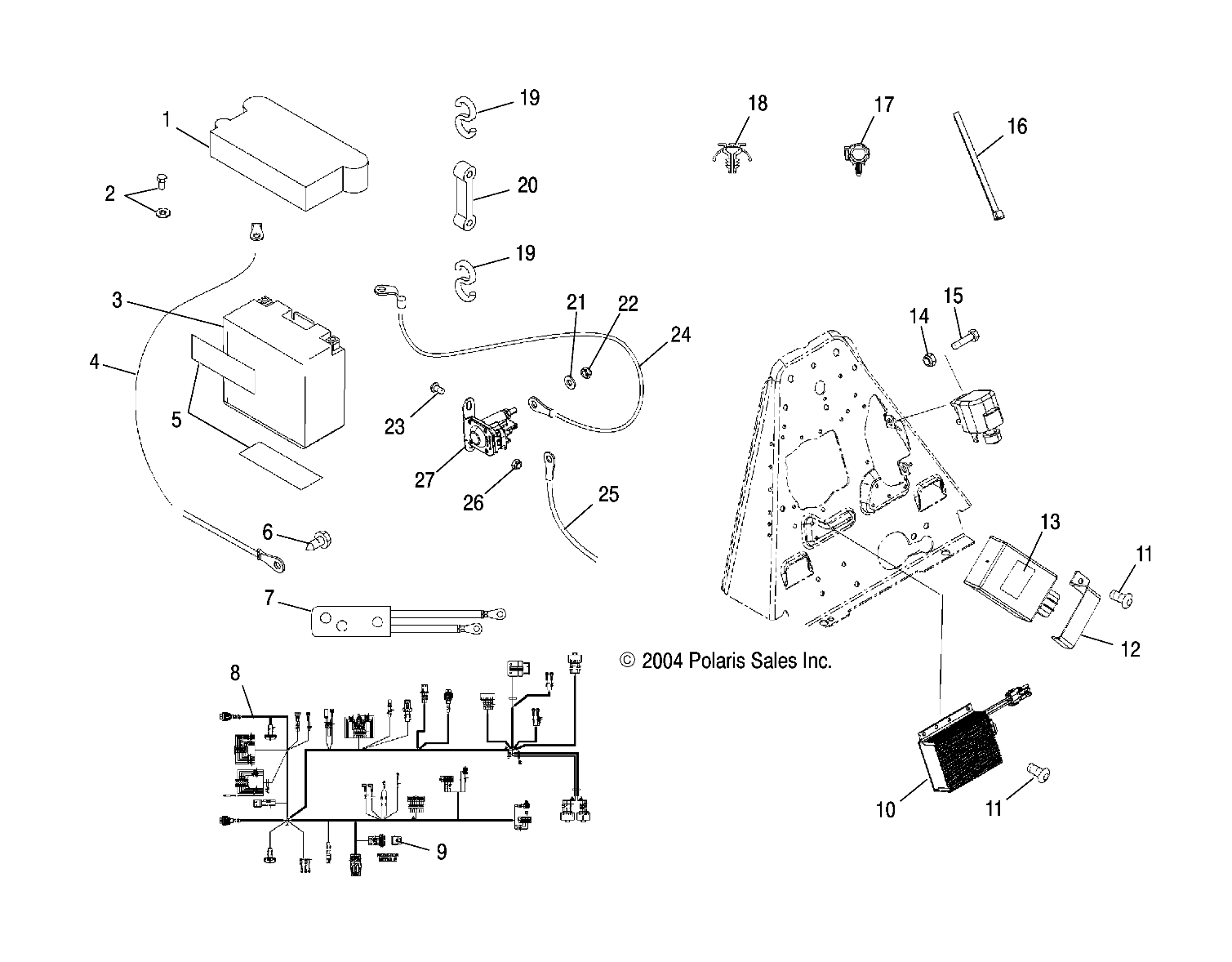 Part Number : 2410466 MAIN WIRING HARNESS