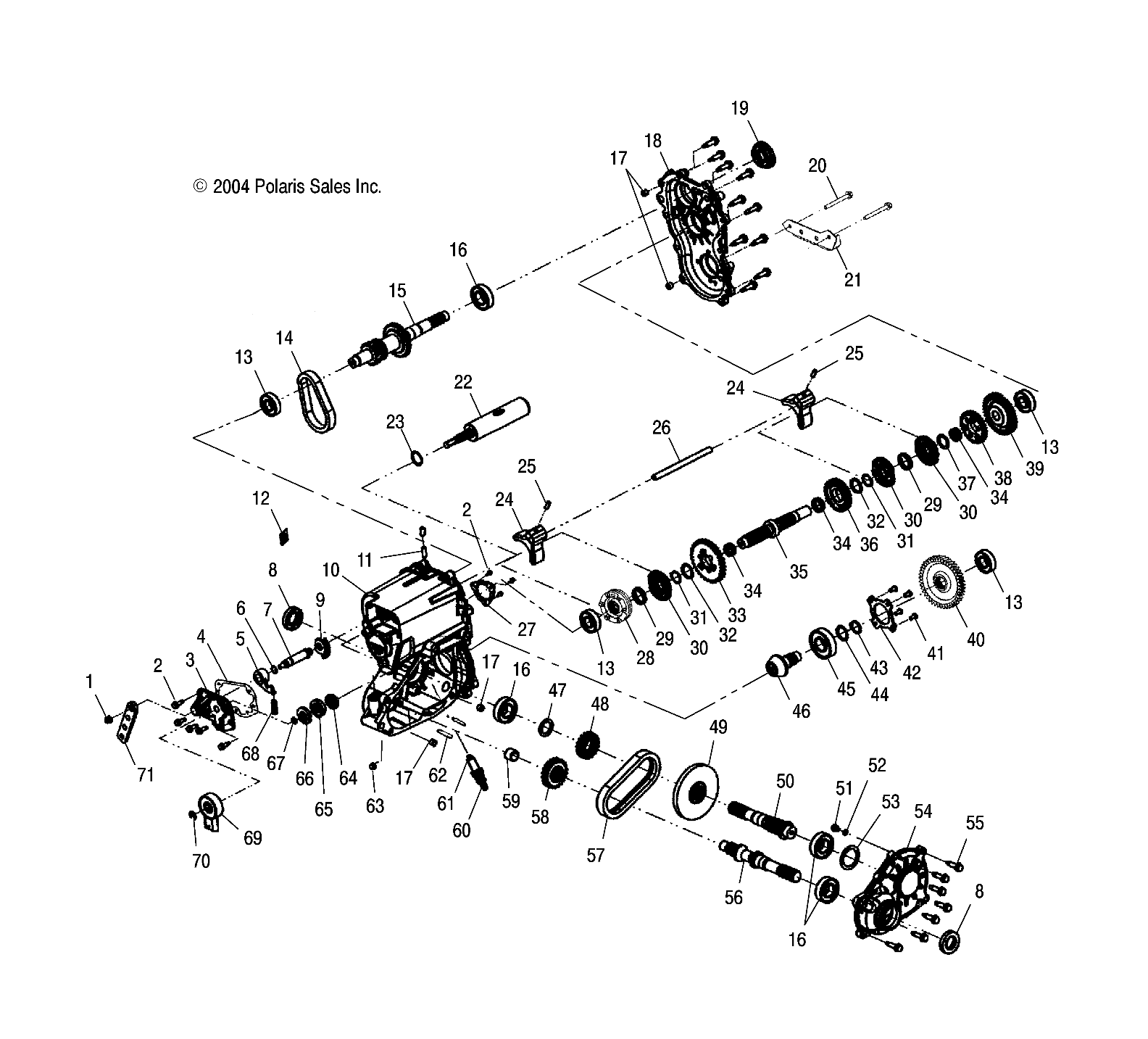 Foto diagrama Polaris que contem a peça 3234128