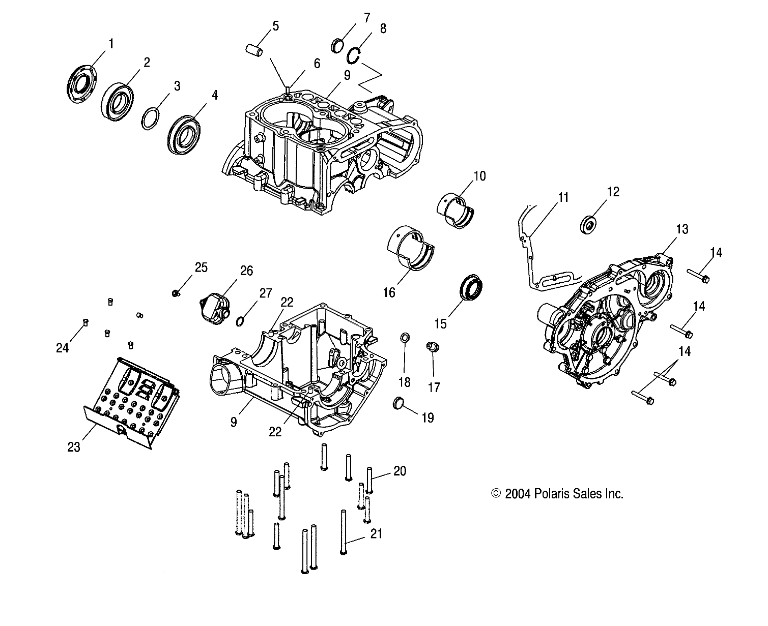 Foto diagrama Polaris que contem a peça 1200002