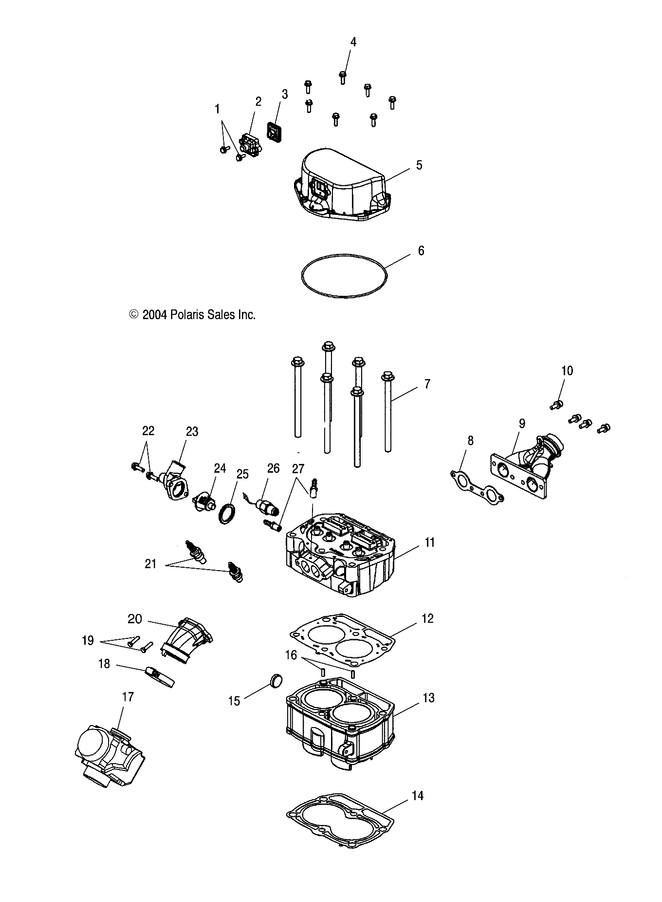 Foto diagrama Polaris que contem a peça 4010398