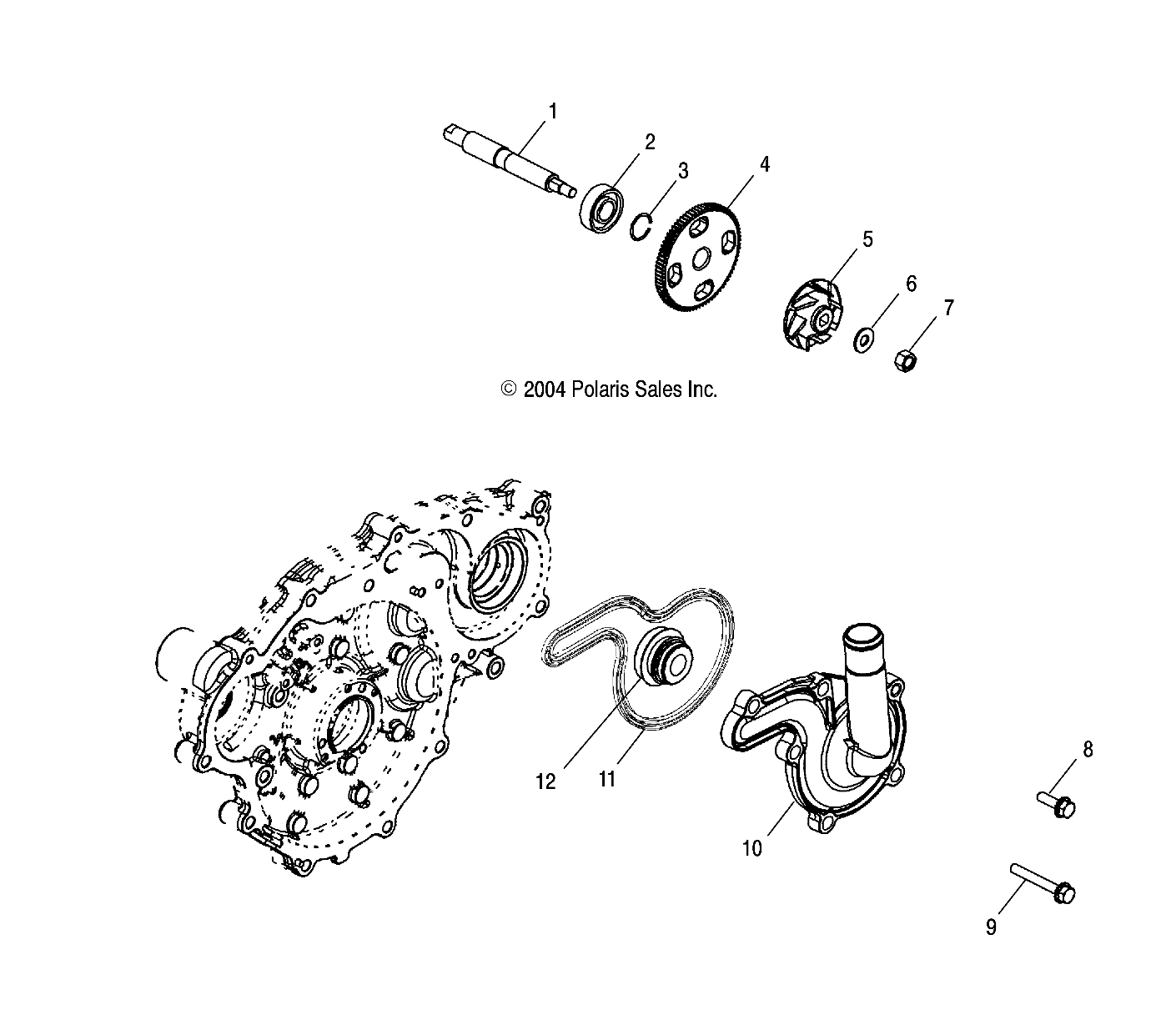 Foto diagrama Polaris que contem a peça 5133948