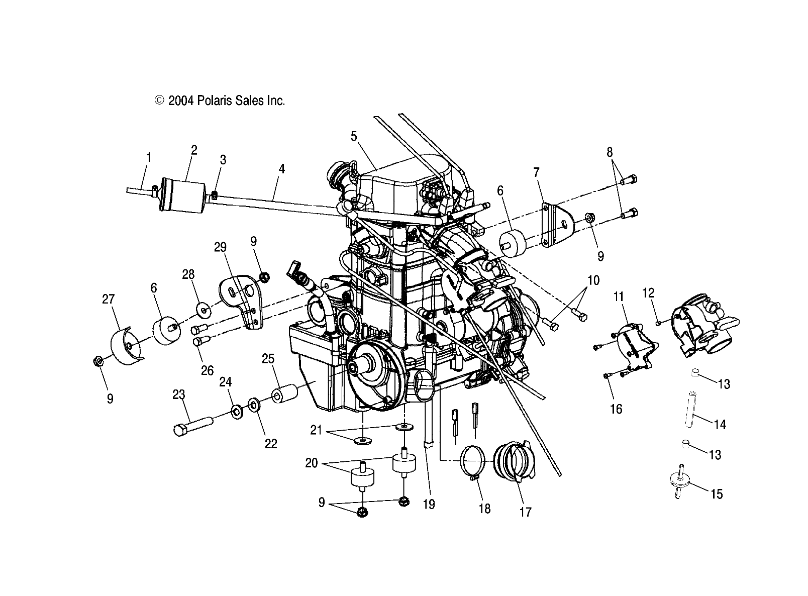 Foto diagrama Polaris que contem a peça 2202856