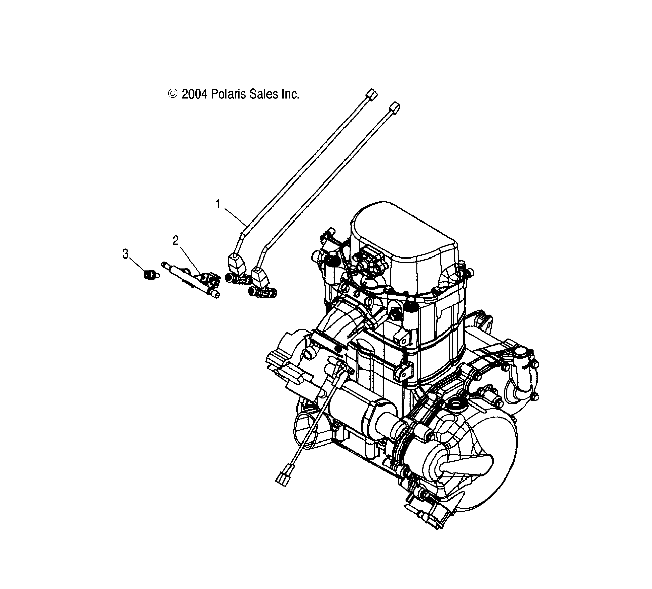 Foto diagrama Polaris que contem a peça 2520459