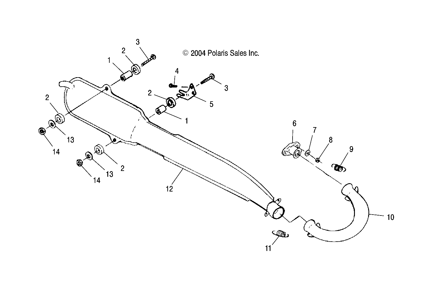 Part Number : 5247944 MNT-LOWER MUFFLER PLTD