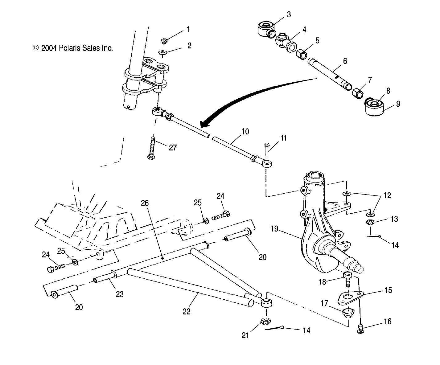 Part Number : 1821498 TIE ROD ASM 1/2-20X13.4