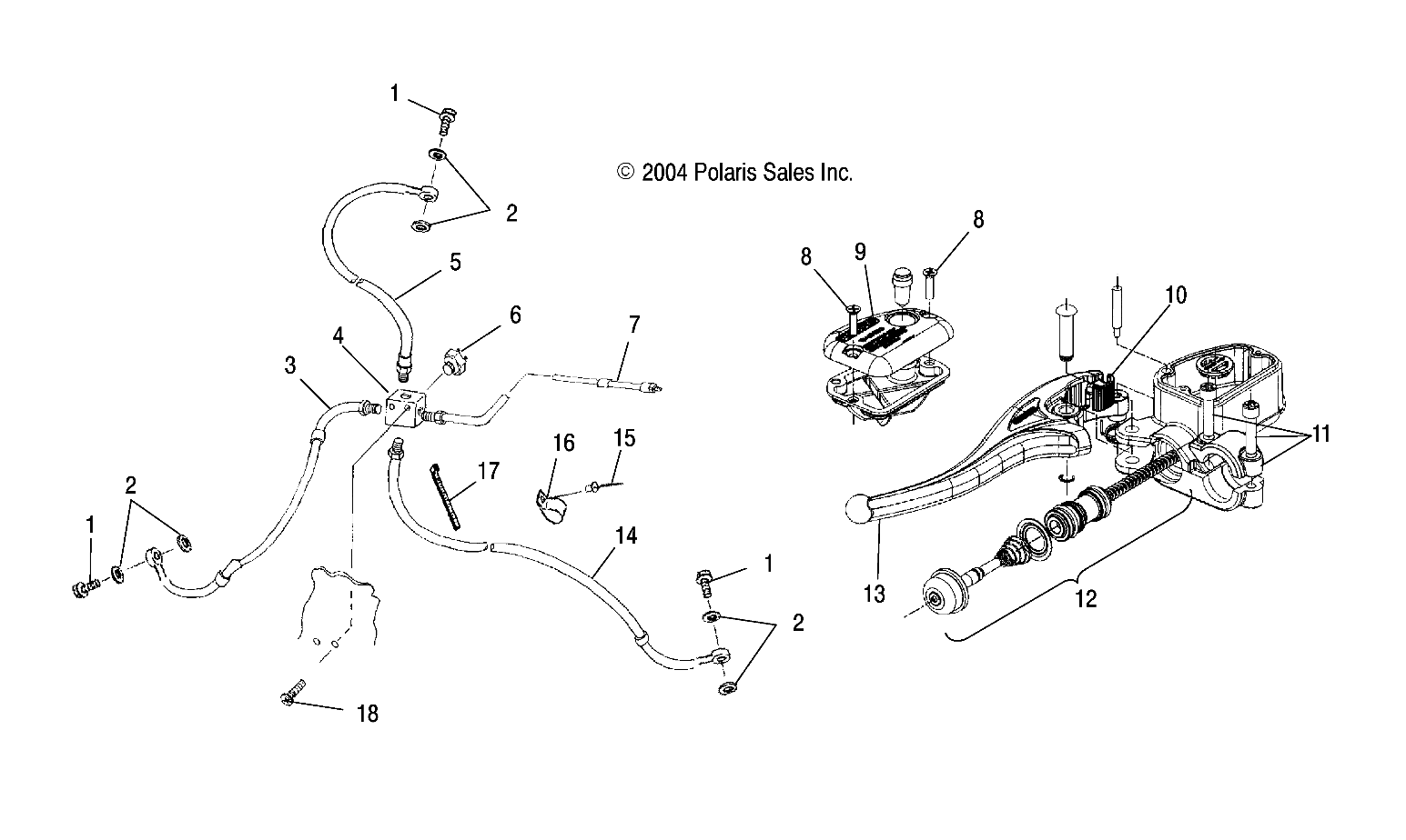 Part Number : 1910839 BRAKE LINE  FRONT  RIGHT