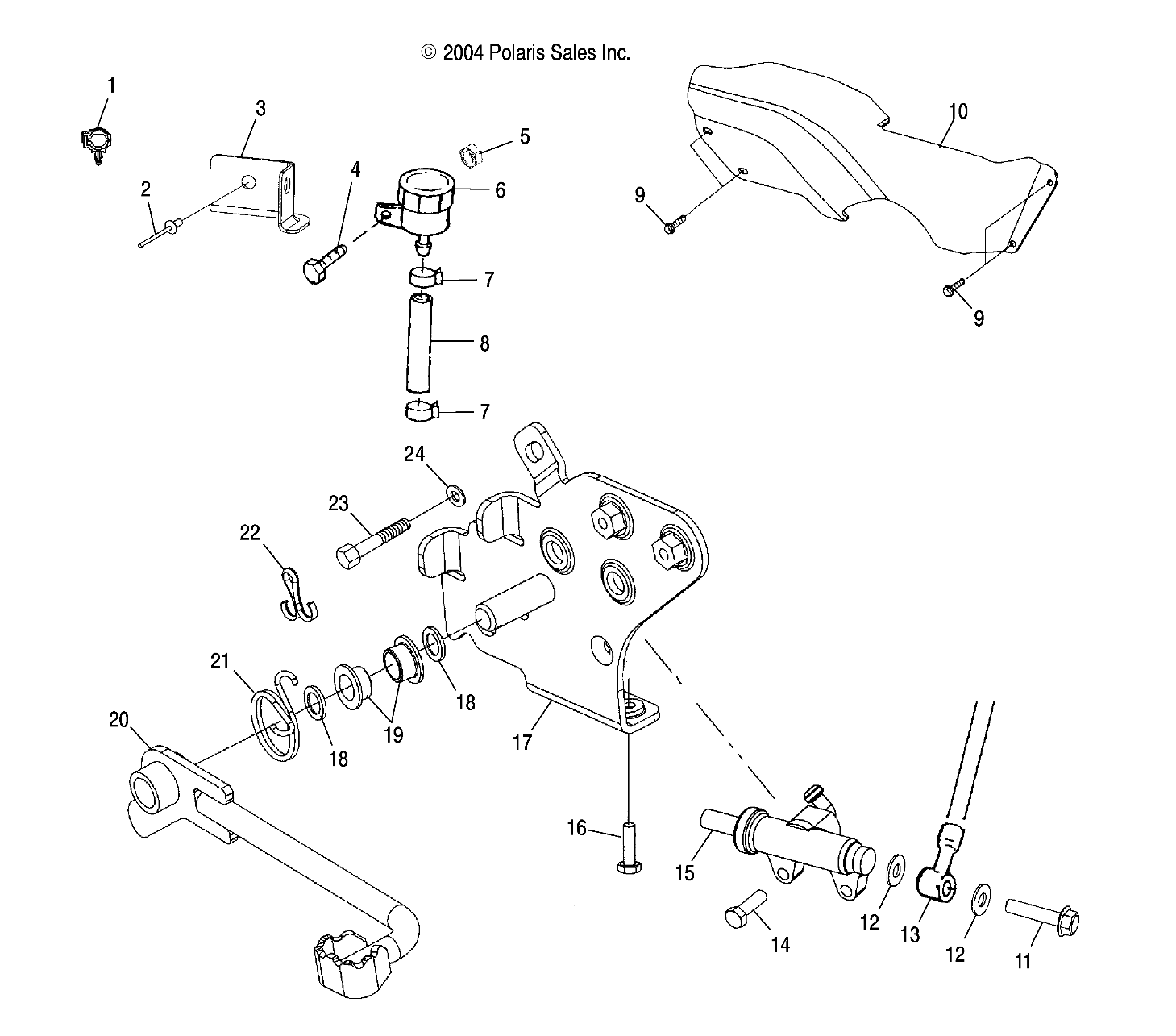 Part Number : 5240030 BRKT-RESERVOIR PLATED