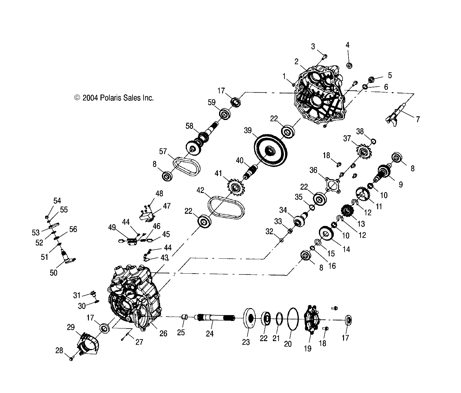 Foto diagrama Polaris que contem a peça 3233635