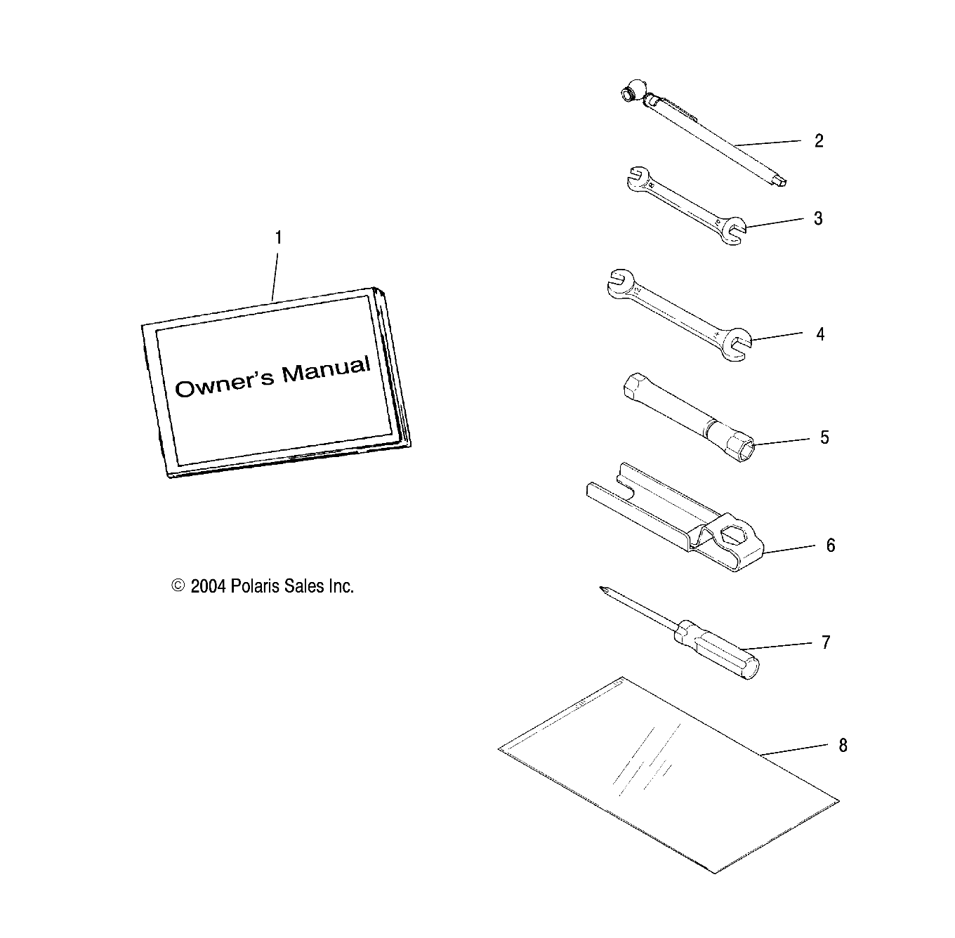 Foto diagrama Polaris que contem a peça 3085568