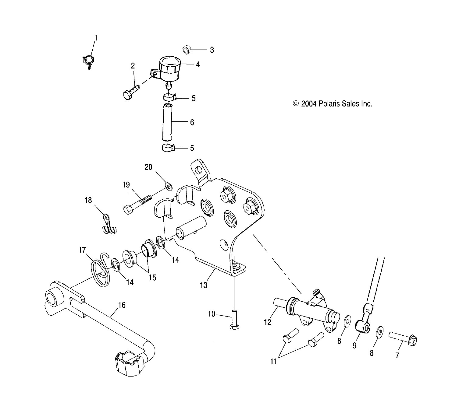 Part Number : 1910764-067 WELD-BRAKE MOUNT BLK