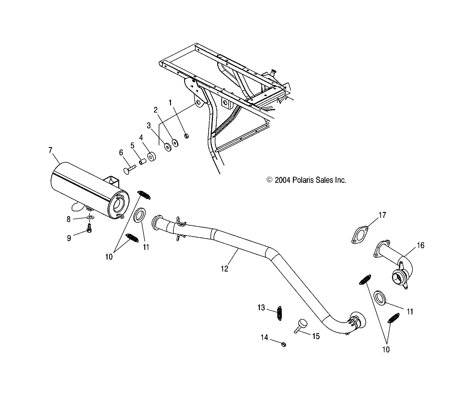 Part Number : 1261222-029 WELD-HEADPIPE BLK