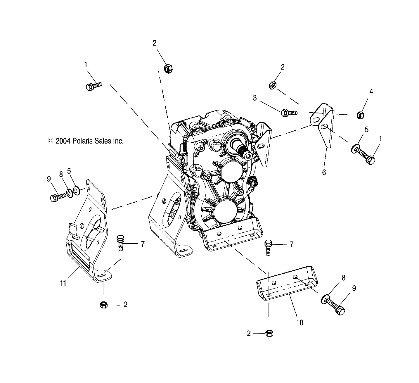 Foto diagrama Polaris que contem a peça 5242819-067