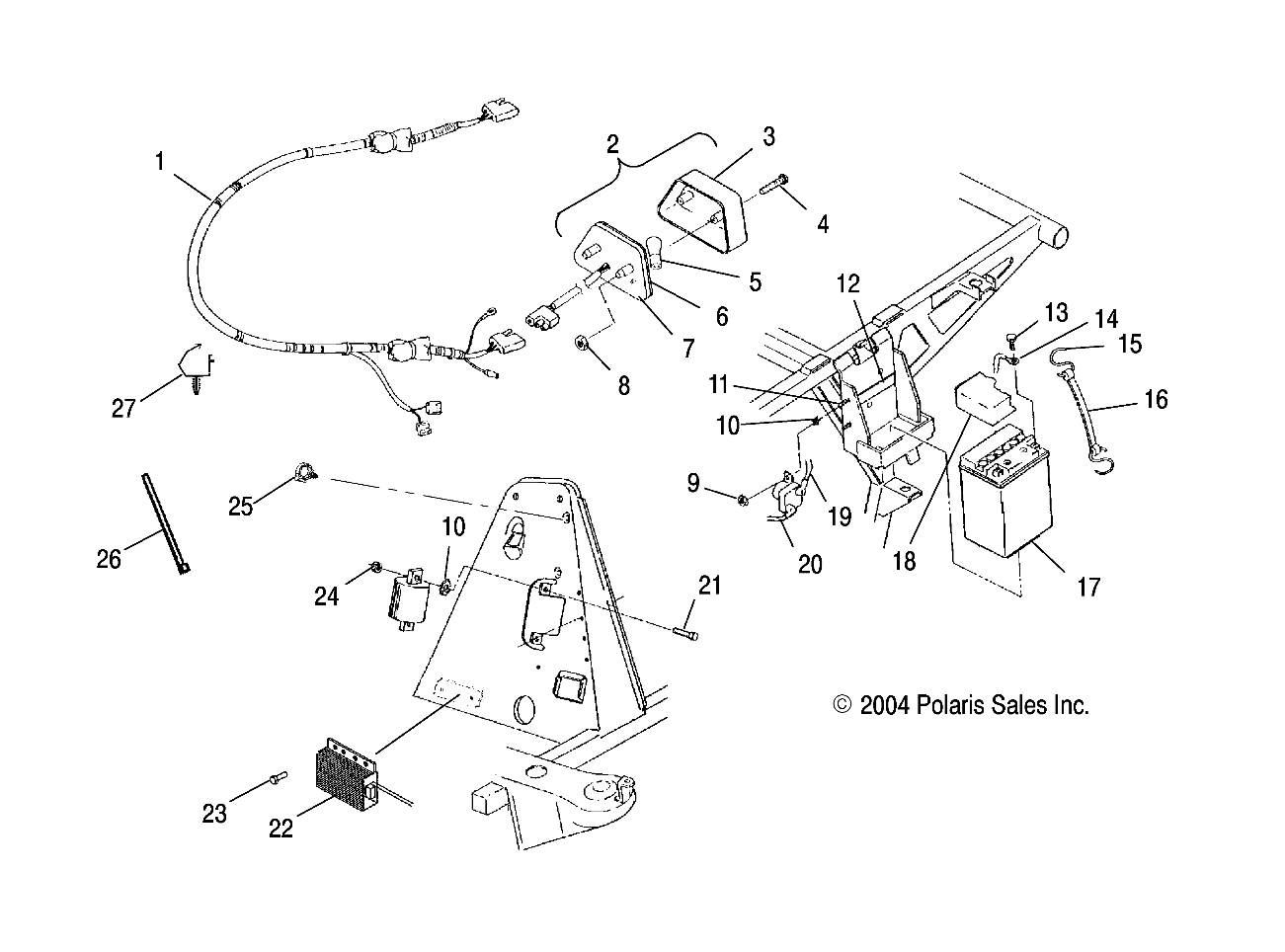 Part Number : 2410500 HARNESS-MAIN