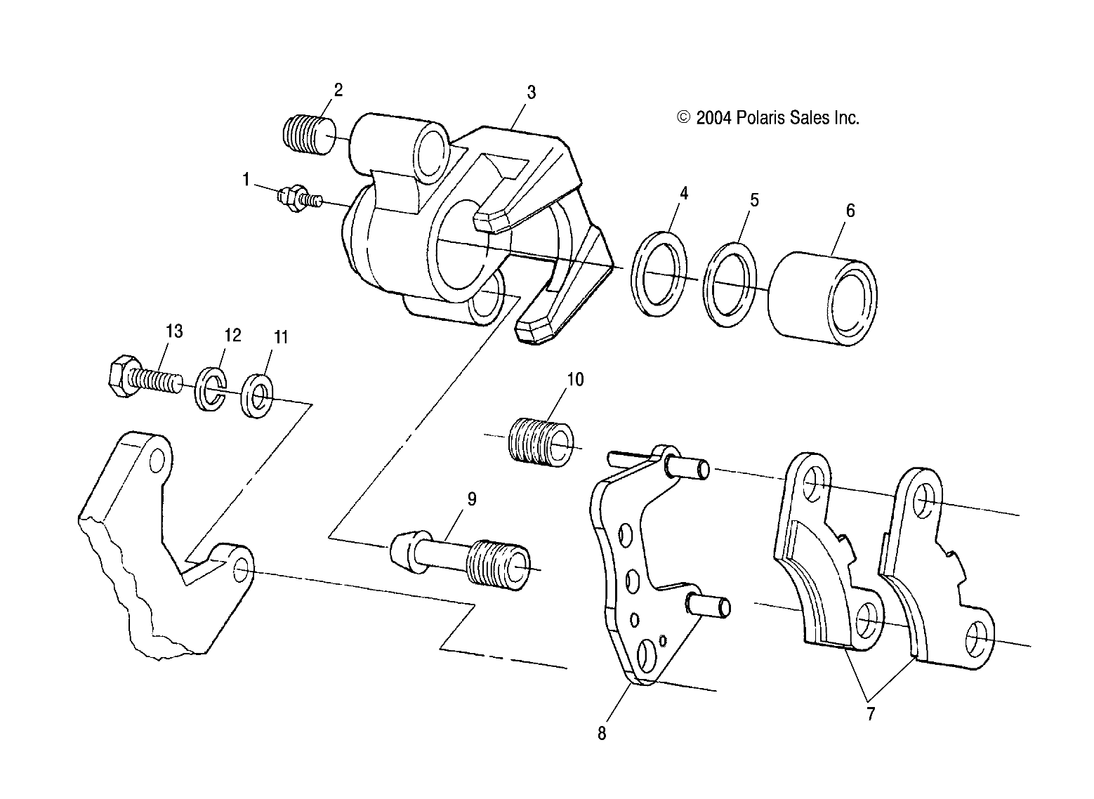 Part Number : 1910878 CALIPER ASM BRAKE 1-1/4 RH 9