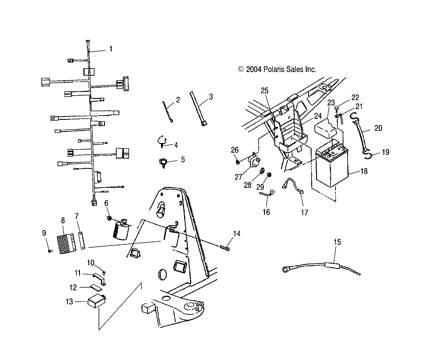 Part Number : 2461216 HARNESS-MAIN