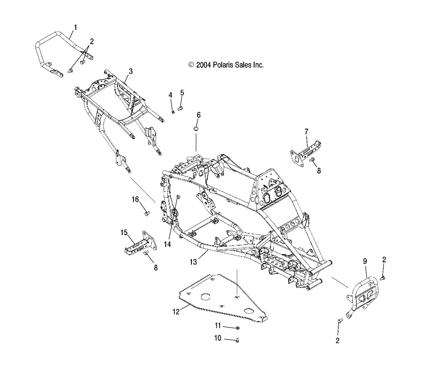 Part Number : 1014780-385 FRAME MAIN SLVR