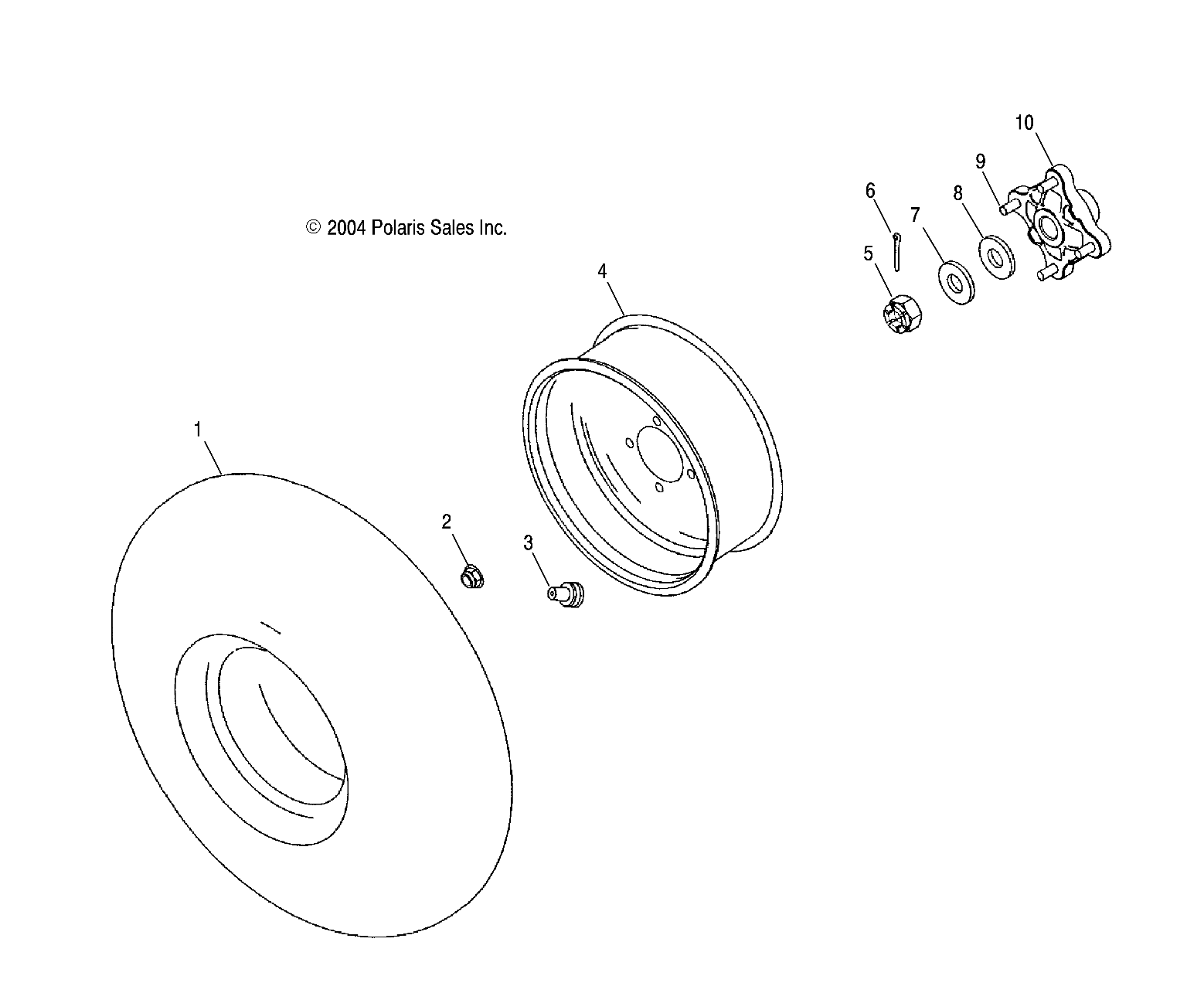 Foto diagrama Polaris que contem a peça 1520728-446