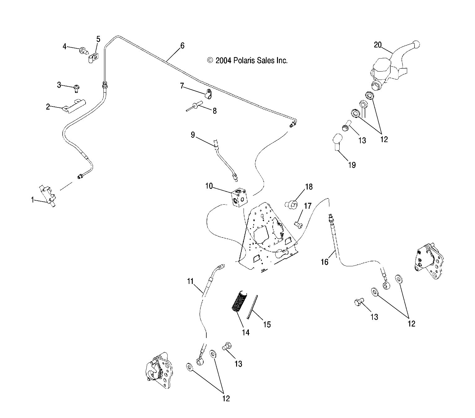 Foto diagrama Polaris que contem a peça 8360031-34