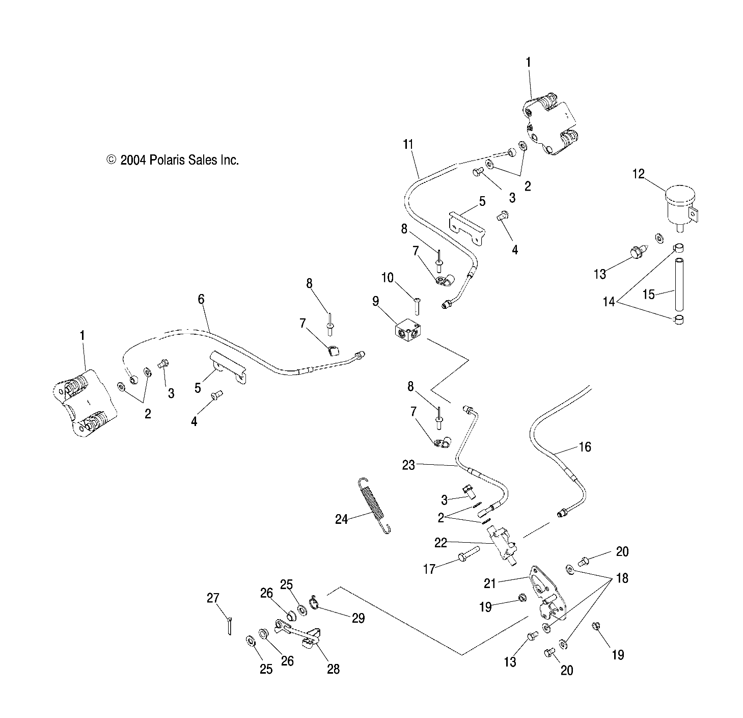 Foto diagrama Polaris que contem a peça 7621336