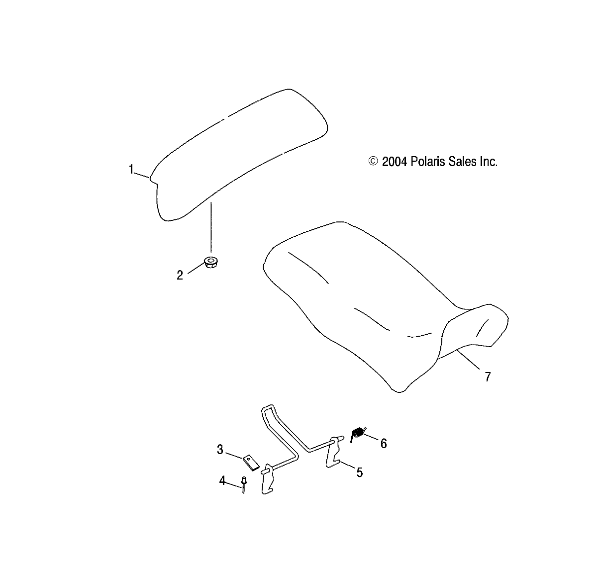 Foto diagrama Polaris que contem a peça 2683419-070