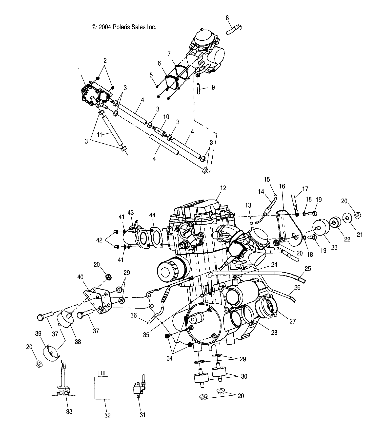 Foto diagrama Polaris que contem a peça 5242818-067