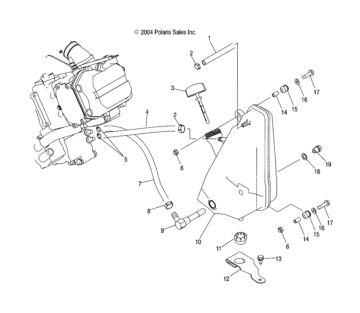 Foto diagrama Polaris que contem a peça 5245060-067