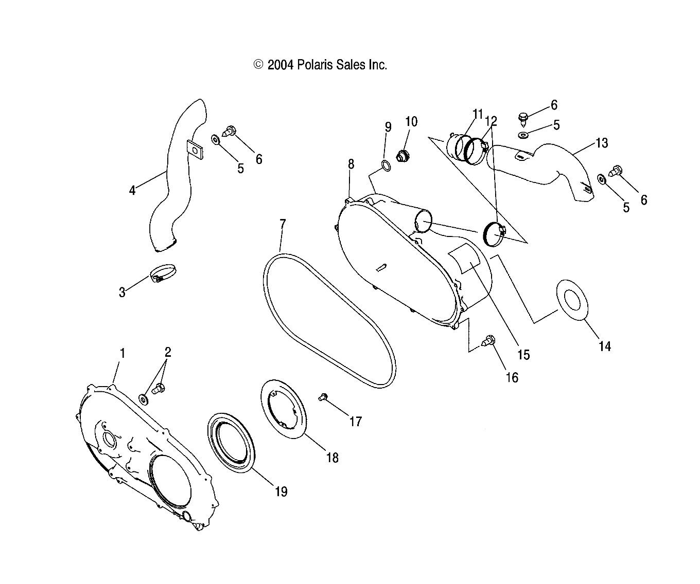 Foto diagrama Polaris que contem a peça 2201678