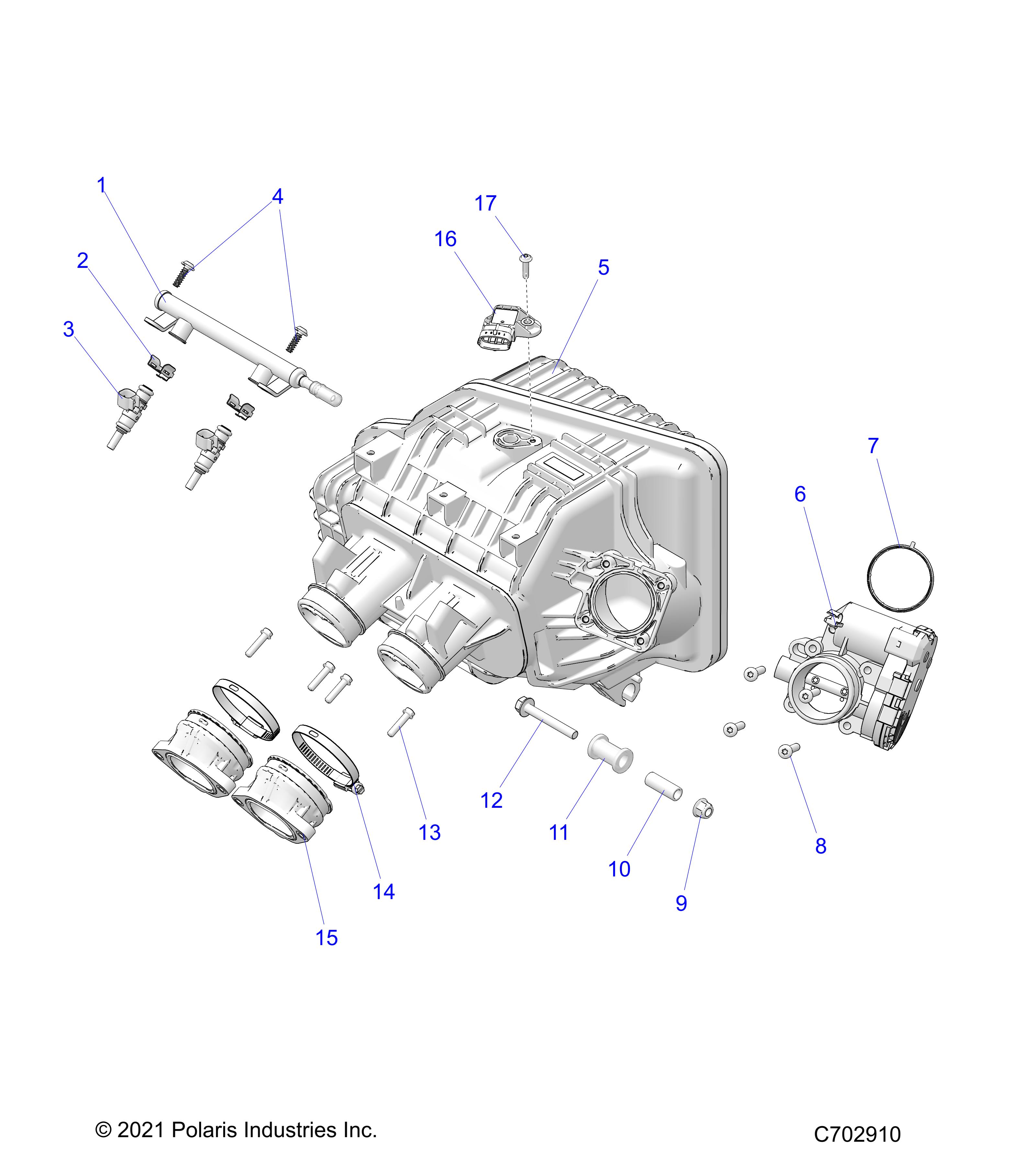 Part Number : 2522004 FUEL RAIL ASSEMBLY