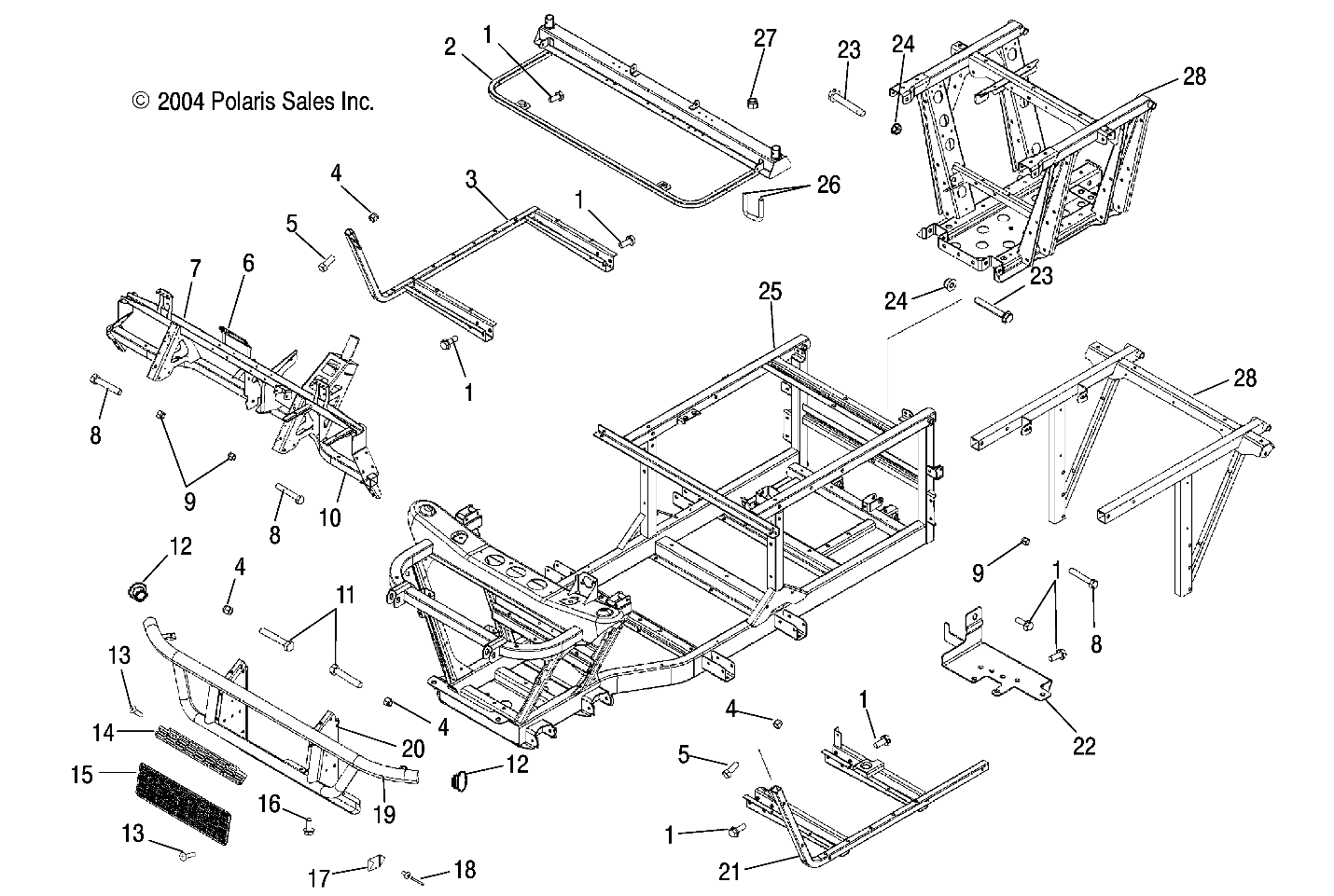 Part Number : 1014436-067 FRAME MAIN BLK