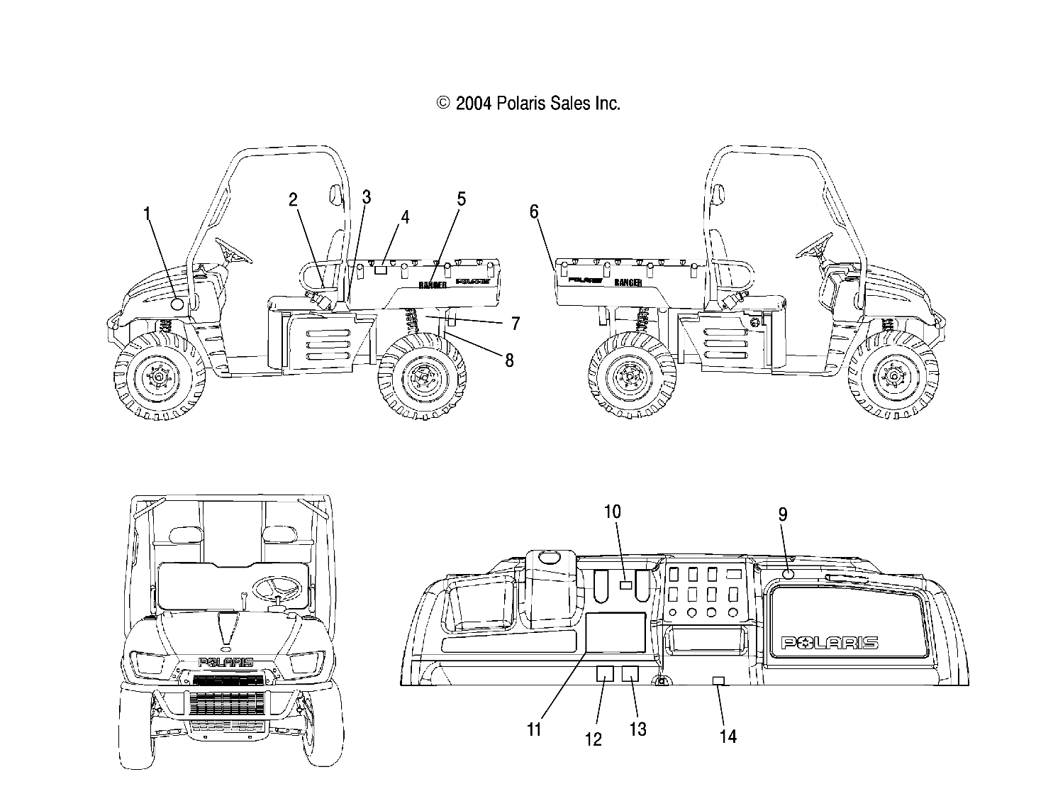 Part Number : 7172674 DECAL-CAUTION  SHIFT AT IDLE