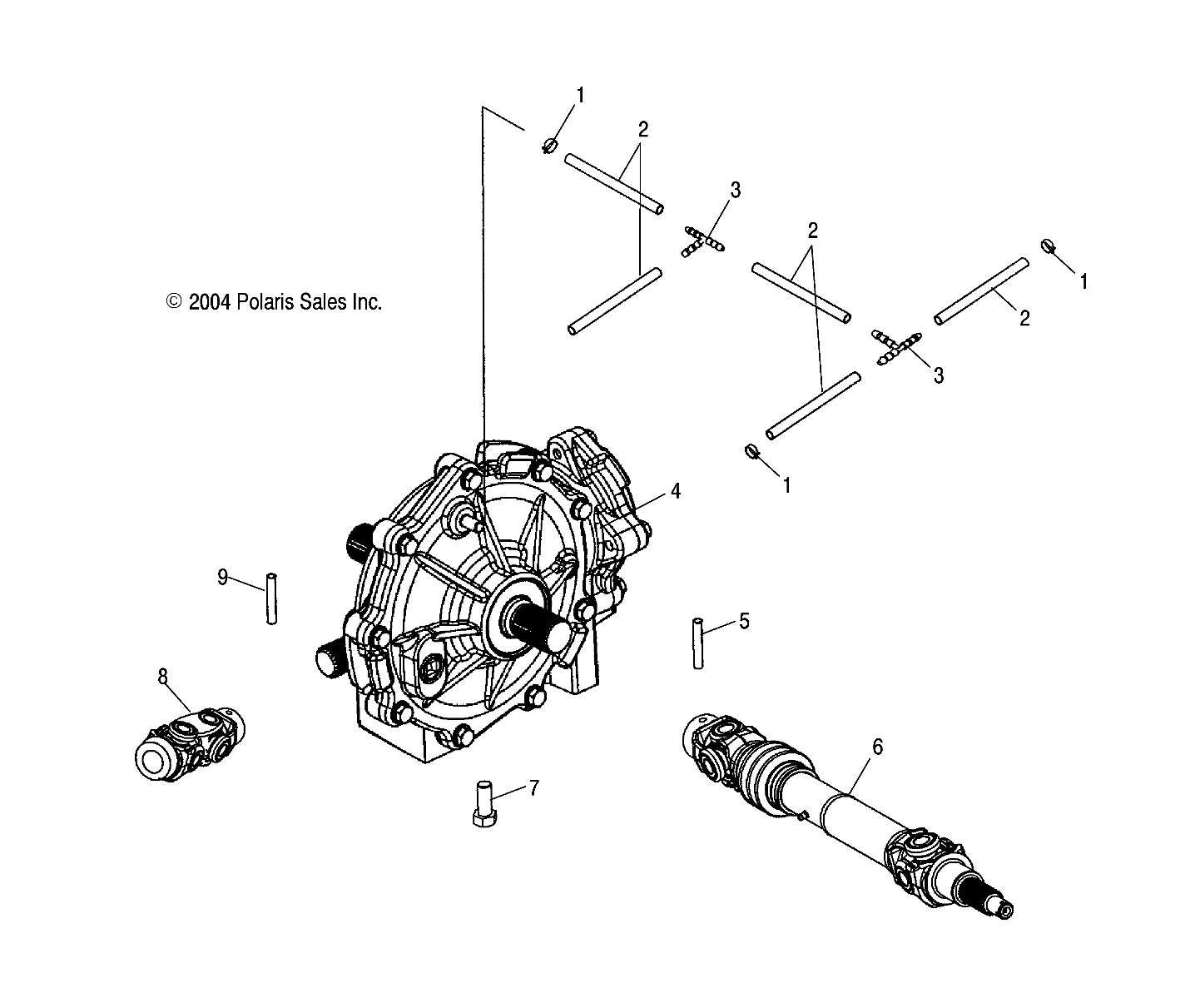 Foto diagrama Polaris que contem a peça 7661029