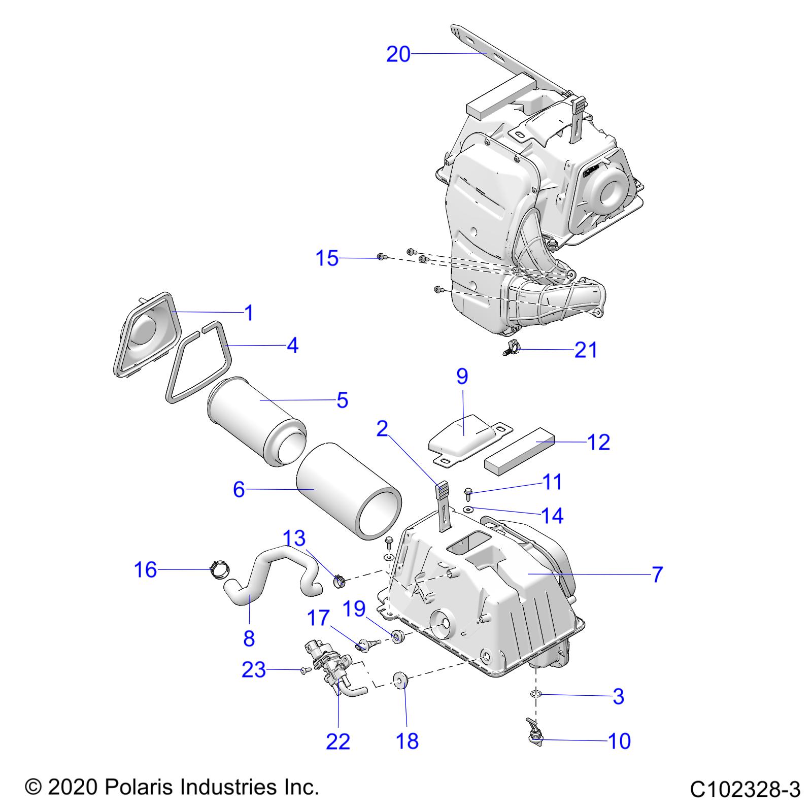 Foto diagrama Polaris que contem a peça 5811633