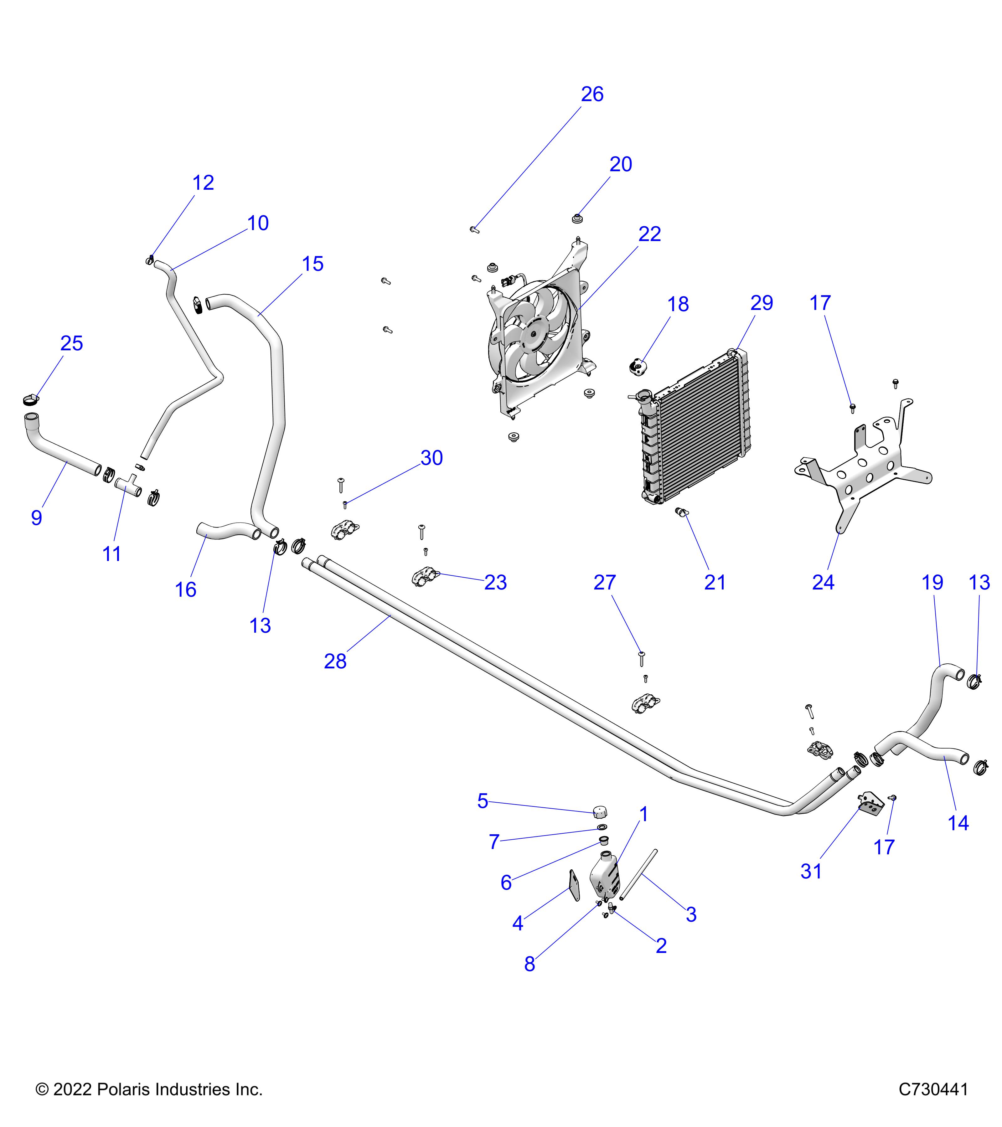 Part Number : 5265091-329 BRKT-COOLANT TUBE MNT BLK