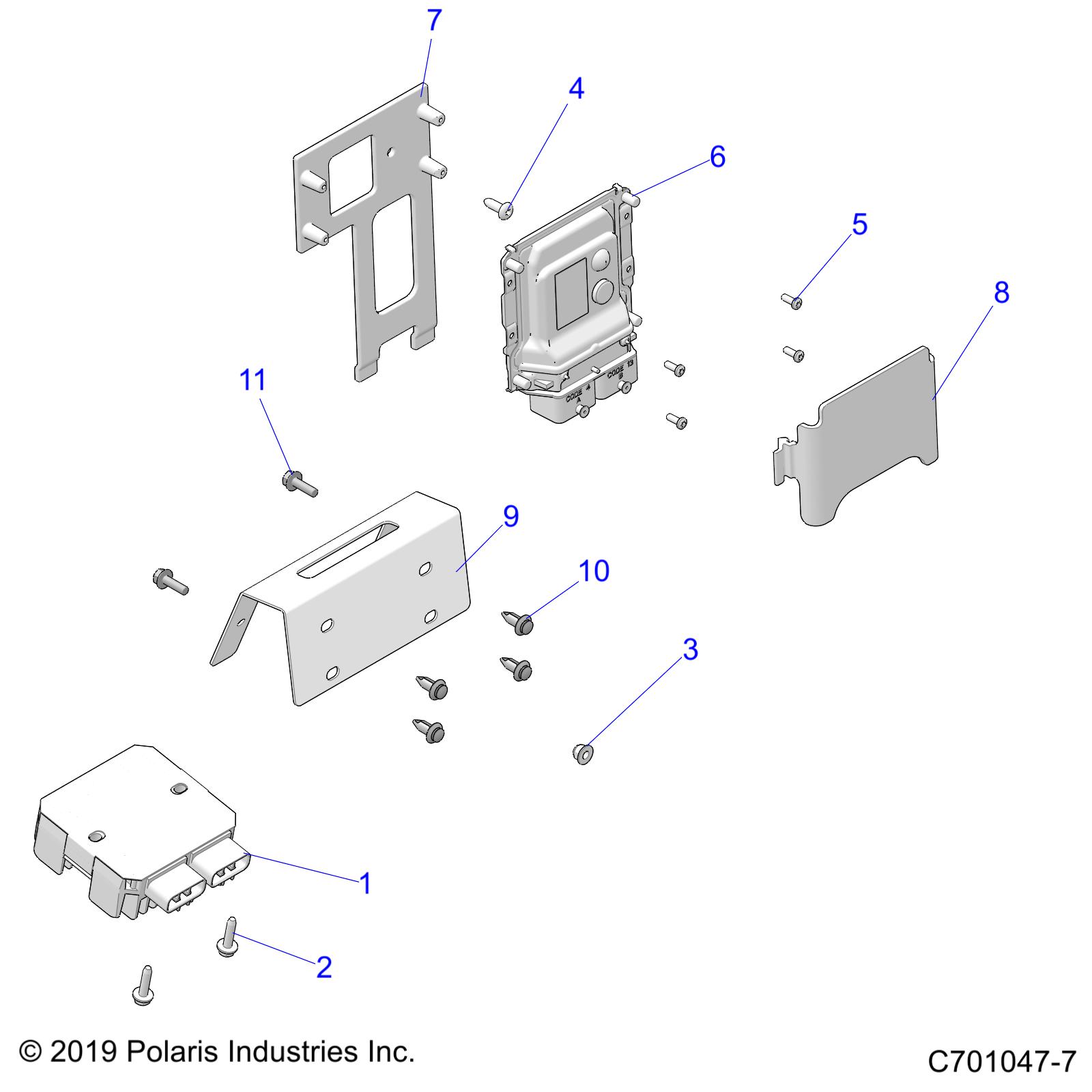 Foto diagrama Polaris que contem a peça 5262824-329