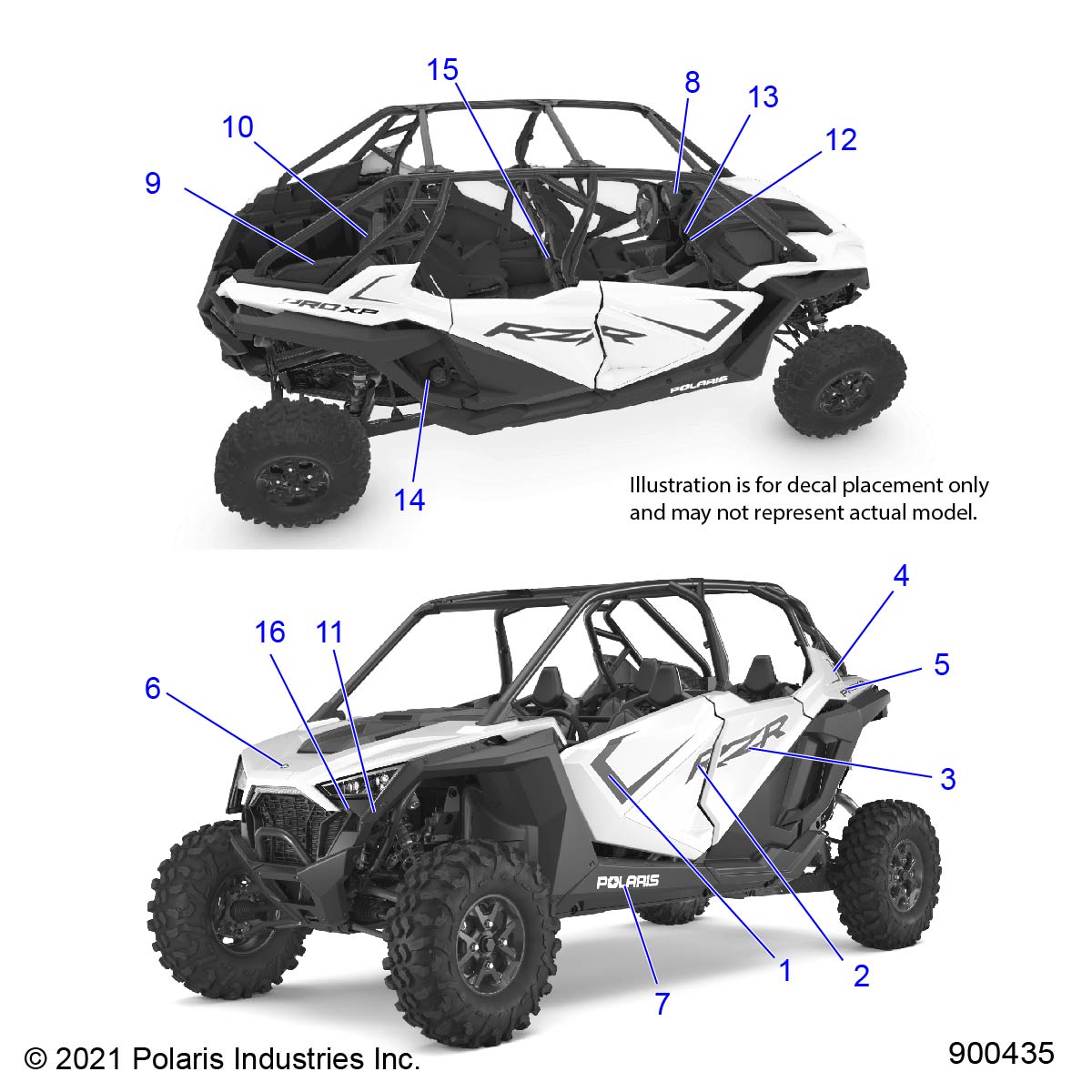 Foto diagrama Polaris que contem a peça 7194031