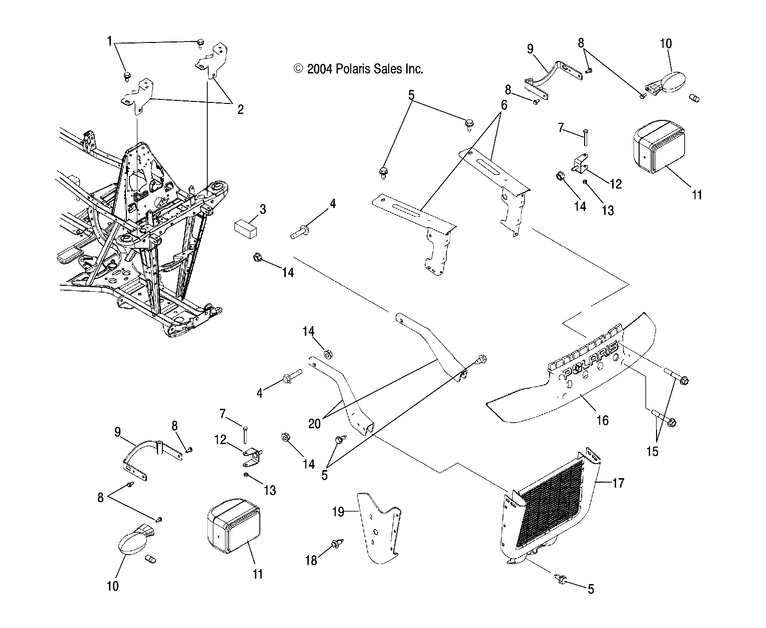 Part Number : 2410540 ASM-HEADLIGHT