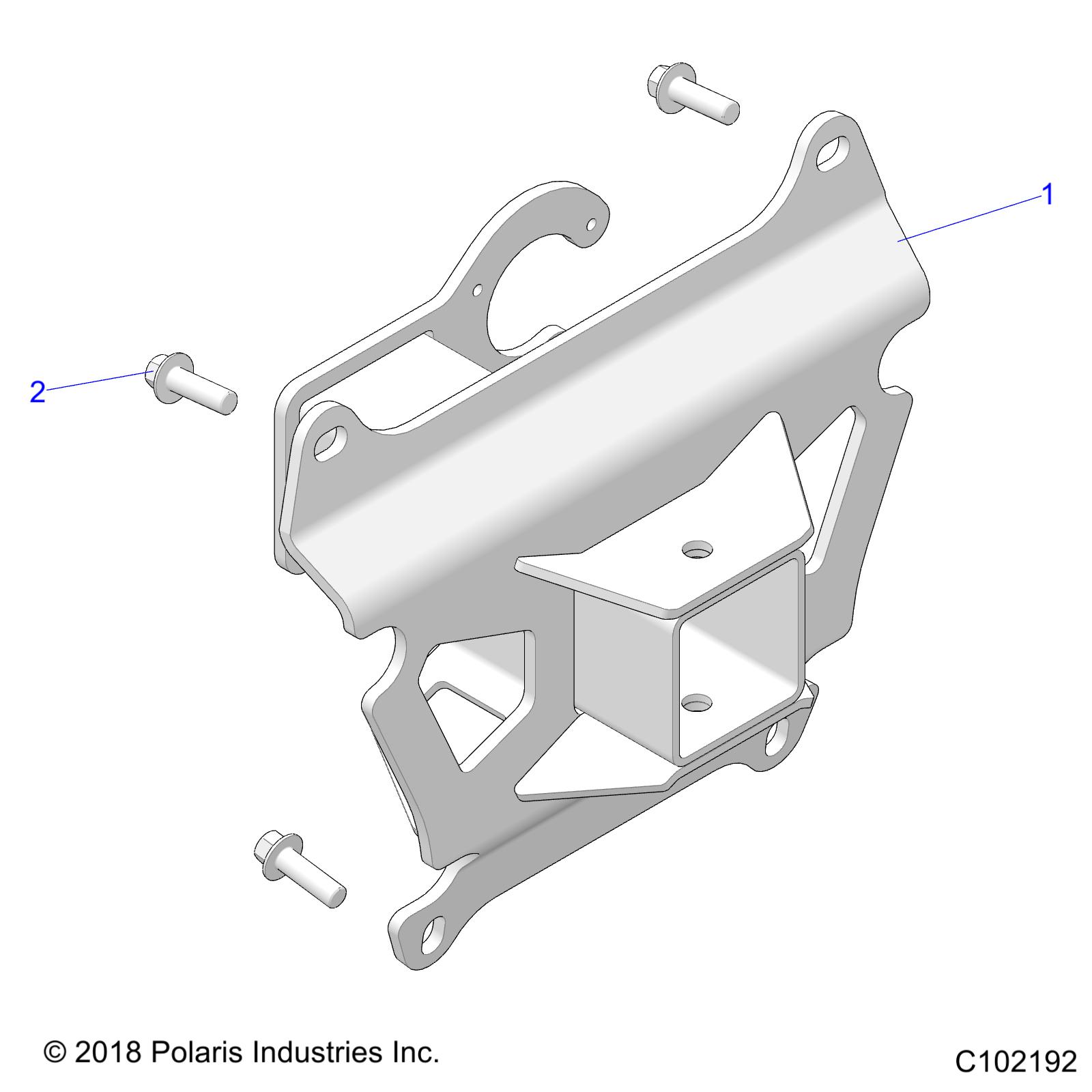 Part Number : 1024932-458 WELD-HITCH REAR 2  EU M.BLK