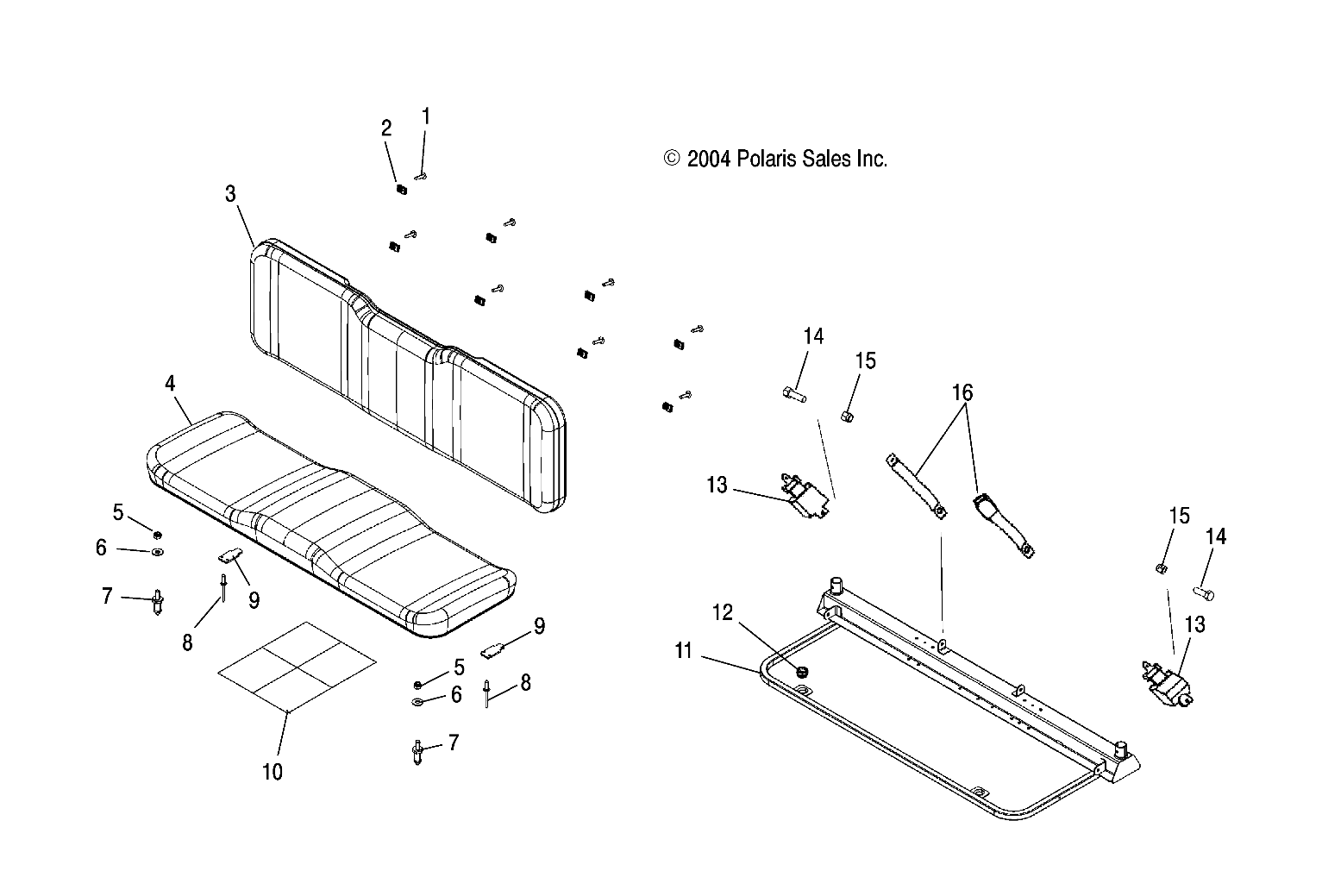 Part Number : 2683817-070 ASM-SEAT RNGR BTM BLK