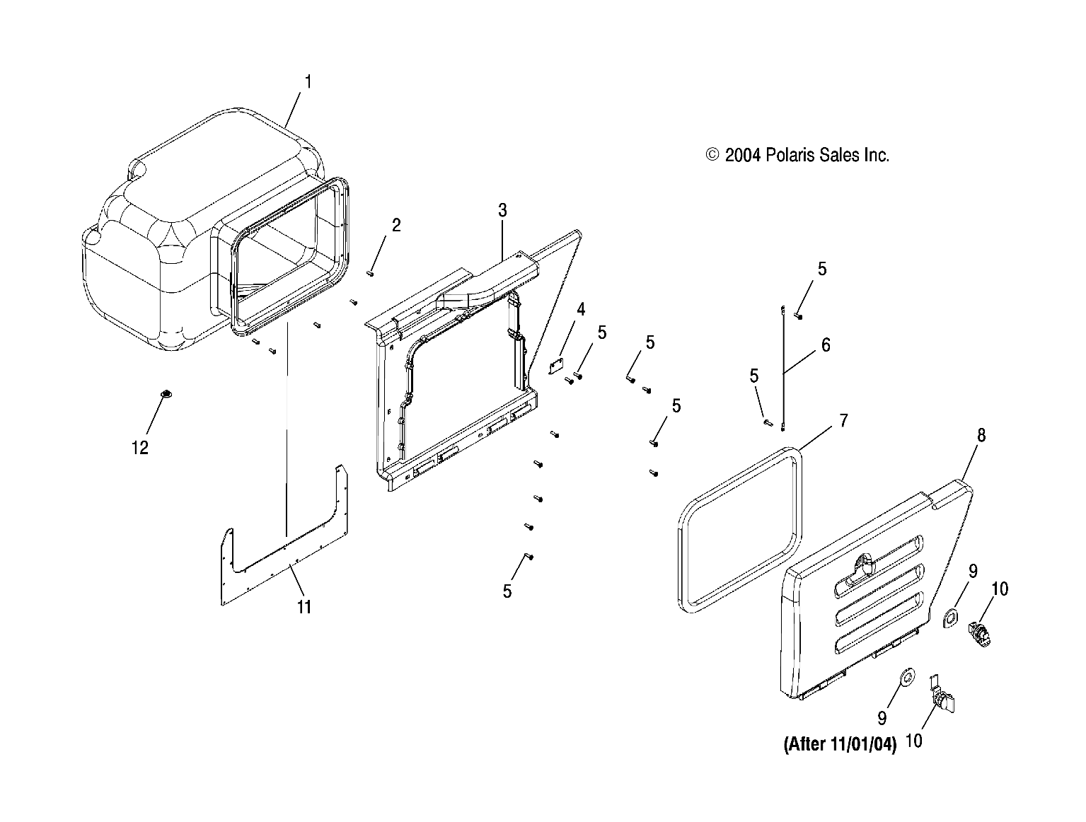 Part Number : 7081124 LID CABLE  FRONT