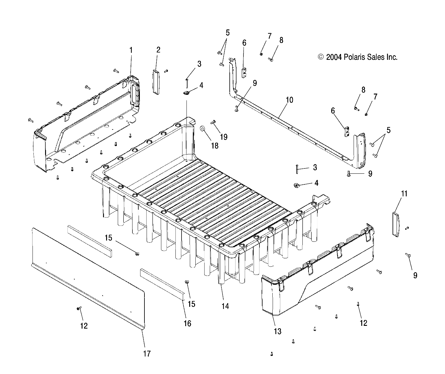 Part Number : 5435996 PANEL-BOX FRONT